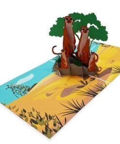 Thiệp Gia Đình Chồn Hương A36