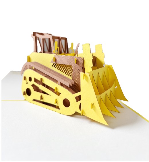 Thiệp Xe Ủi Đất H28