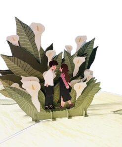 Thiệp Tình Yêu Hoa Rum Trắng L09