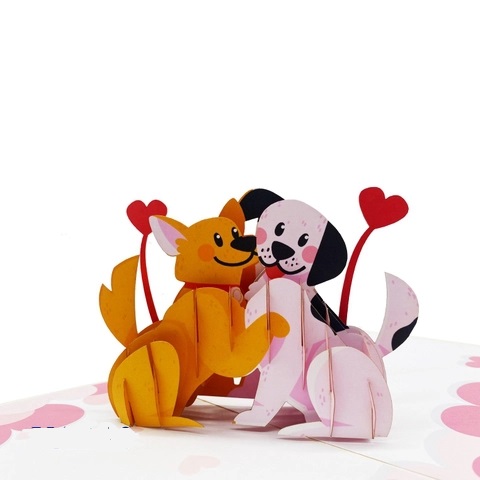 Thiệp Cặp Đôi Chó L16