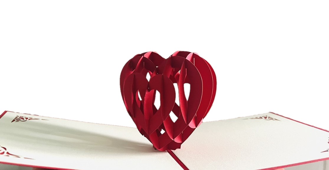 Thiệp Trái Tim Đỏ L20