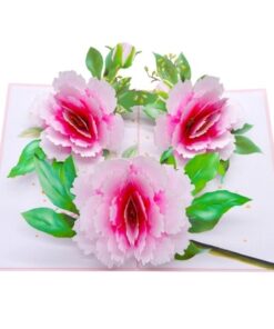 Thiệp 3 Hoa Mẫu Đơn F41