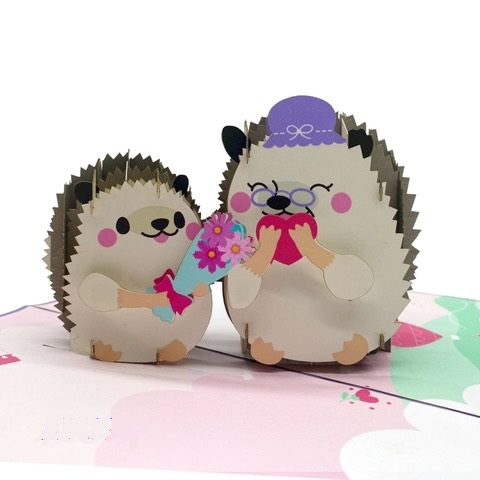 Thiệp Đôi Nhím A29