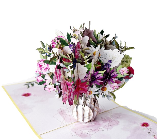 Thiệp Bó Hoa Dại F40