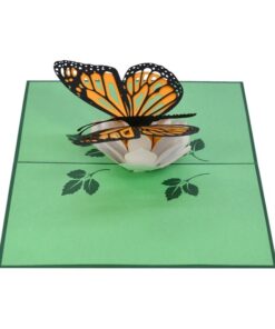 Thiệp Bướm Màu Cam A01