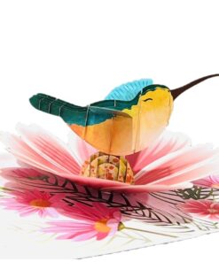 Thiệp Chim Ruồi & Hoa Cánh Bướm A45