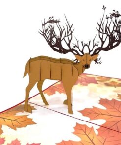 Thiệp Con Nai Mùa Thu A19