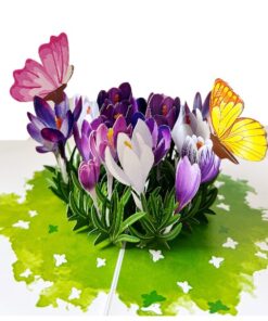 Thiệp Hoa Nghệ Tây Tím F37