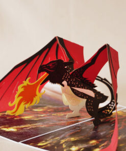 Thiệp Con Rồng Đỏ A38