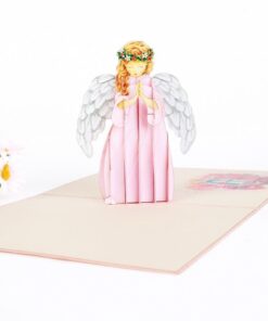 Thiệp Thiên Thần Màu Hồng X20