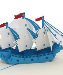 Thiệp Thuyền Xanh S04