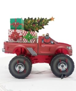 Thiệp Ông Noel Chạy Xe Bán Tải X35