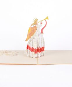 Thiệp Thiên Thần Noel Vàng X37