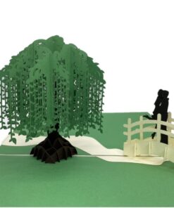 Thiệp Cây Tình Yêu Xanh Lá L07